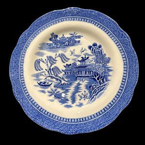 Vintage Libertas Decorative Plate, Blue Willow Flow Dinner Plate